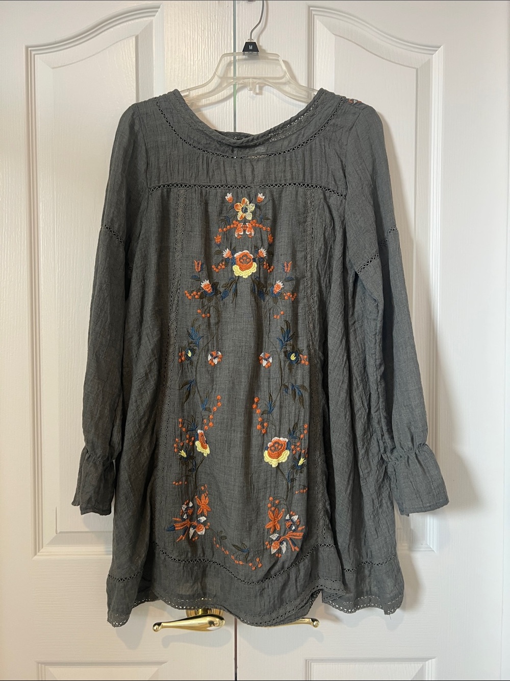 Women’s Babydoll Embroidered  Floral Dress